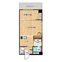 GK.Bld 1LDKの間取図画像