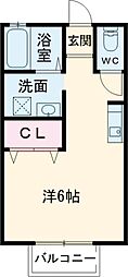 メゾン・ボザール ワンルームの間取図画像