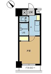 スカイコート浜松町 1Kの間取図画像