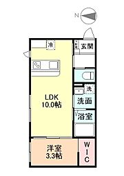 EARTH Terrace SoRa 1LDKの間取図画像