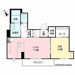 グランベレオ神宮 1LDKの間取図画像