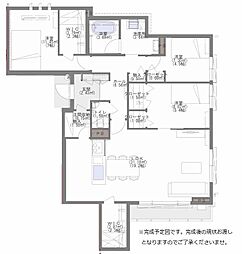 シャーメゾンヴェル南大橋 3LDKの間取図画像