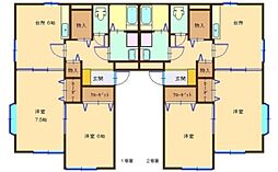 ECO-BLD. 2DKの間取図画像