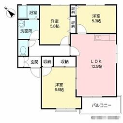 アネシス高尾台C 3LDKの間取図画像