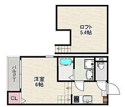 OBAHAUSE KANAYAMA 1Kの間取図画像