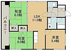 コルディエール大江 3LDKの間取図画像