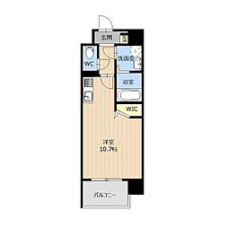 グランディア蓮台寺 ワンルームの間取図画像