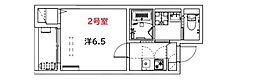 Ile de la Main Elevee higashiurawa(イル ドゥ ラ マン エレヴ 1Kの間取図画像