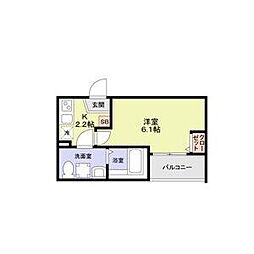 The Eternal House Matsudo 1Kの間取図画像