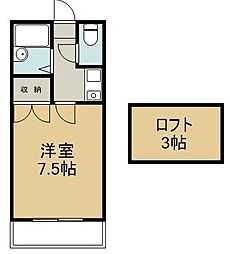 ロフトハウス510 1Kの間取図画像