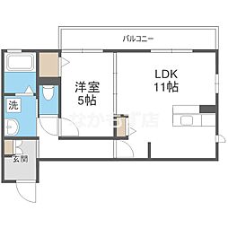 フレア 1LDKの間取図画像