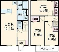 物件の間取り