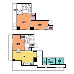 メゾン・ド・ラポール梅沢町 3DKの間取図画像