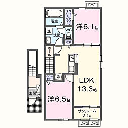 constellation 2LDKの間取図画像