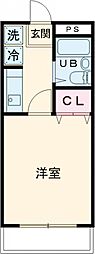 フェニックス拝島 1Kの間取図画像