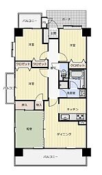 ダイアパレス太田第6 4DKの間取図画像