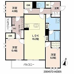 シャーメゾンリュージュ 3LDKの間取図画像