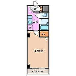 プリマベーラ 1Kの間取図画像