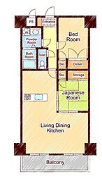 鈴木3 2LDKの間取図画像