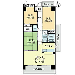 スカール伊藤 3LDKの間取図画像