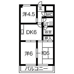 第7近藤ビル 3DKの間取図画像
