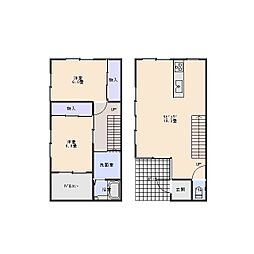 カーサプレリA 2LDKの間取図画像