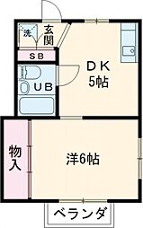 しんせいビルデ 1DKの間取図画像