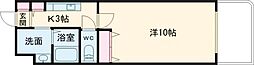 第9小谷ビル 1Kの間取図画像
