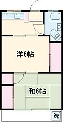 豊泉ビル5 2Kの間取図画像