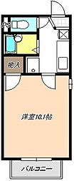 ヴィーブル 1Kの間取図画像