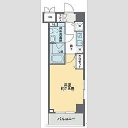 S-FORT船橋本町 1Kの間取図画像