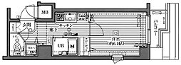 グランドガーラ西新宿ウエスト 1Kの間取図画像