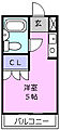 江戸橋グリーンハイツ3階1.4万円