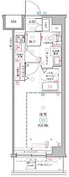 CREVISTA戸田 1Kの間取図画像