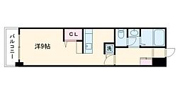 ナイスマンション九品寺 ワンルームの間取図画像