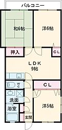 コーポアベニュー大城 3LDKの間取図画像