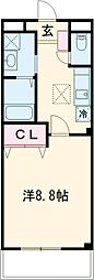 令和レジデンス高松東 1Kの間取図画像