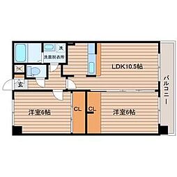 平成レジデンス貳番館 2LDKの間取図画像