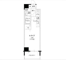 レジデンシャルヒルズ香椎駅前 ワンルームの間取図画像