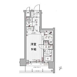 アドバンス西梅田2 ワンルームの間取図画像