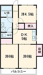 メゾン日宏 3DKの間取図画像