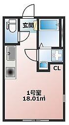 グランドール渋谷 ワンルームの間取図画像