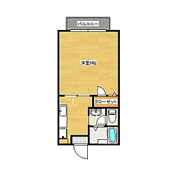 ライヴ湘南 1Kの間取図画像