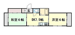 コーポ矢舗 2DKの間取図画像