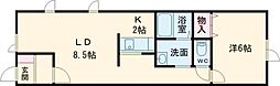 ヴィーナス・ビレッジ5 1LDKの間取図画像