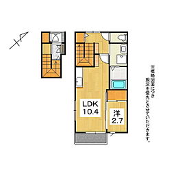 トホム緑町 1LDKの間取図画像