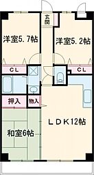 フォレストシティー町田 3LDKの間取図画像