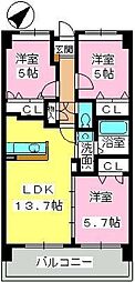フェニックス福岡南 3LDKの間取図画像