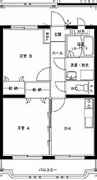 ユーミー白馬 2DKの間取図画像