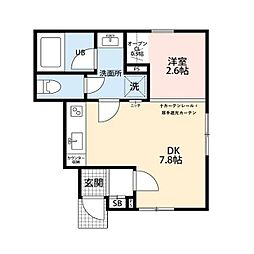 Nico Stage 1DKの間取図画像